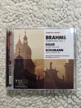 Brahms Symphony No.1 Schumann Eisler BBC Scottish Symphony Ilan Volkov CD